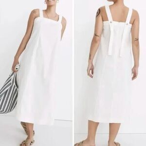 New! Madewell Linen-Cotton Princess-Seamed Midi Dress,‎ size XXS
